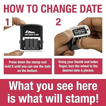 Shiny S-300 Date Stamp - Blue : Amazon.ca: Office Products